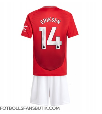 Manchester United Christian Eriksen #14 Replika Hemmatröja Barn 2024-25 Kortärmad (+ Korta byxor)